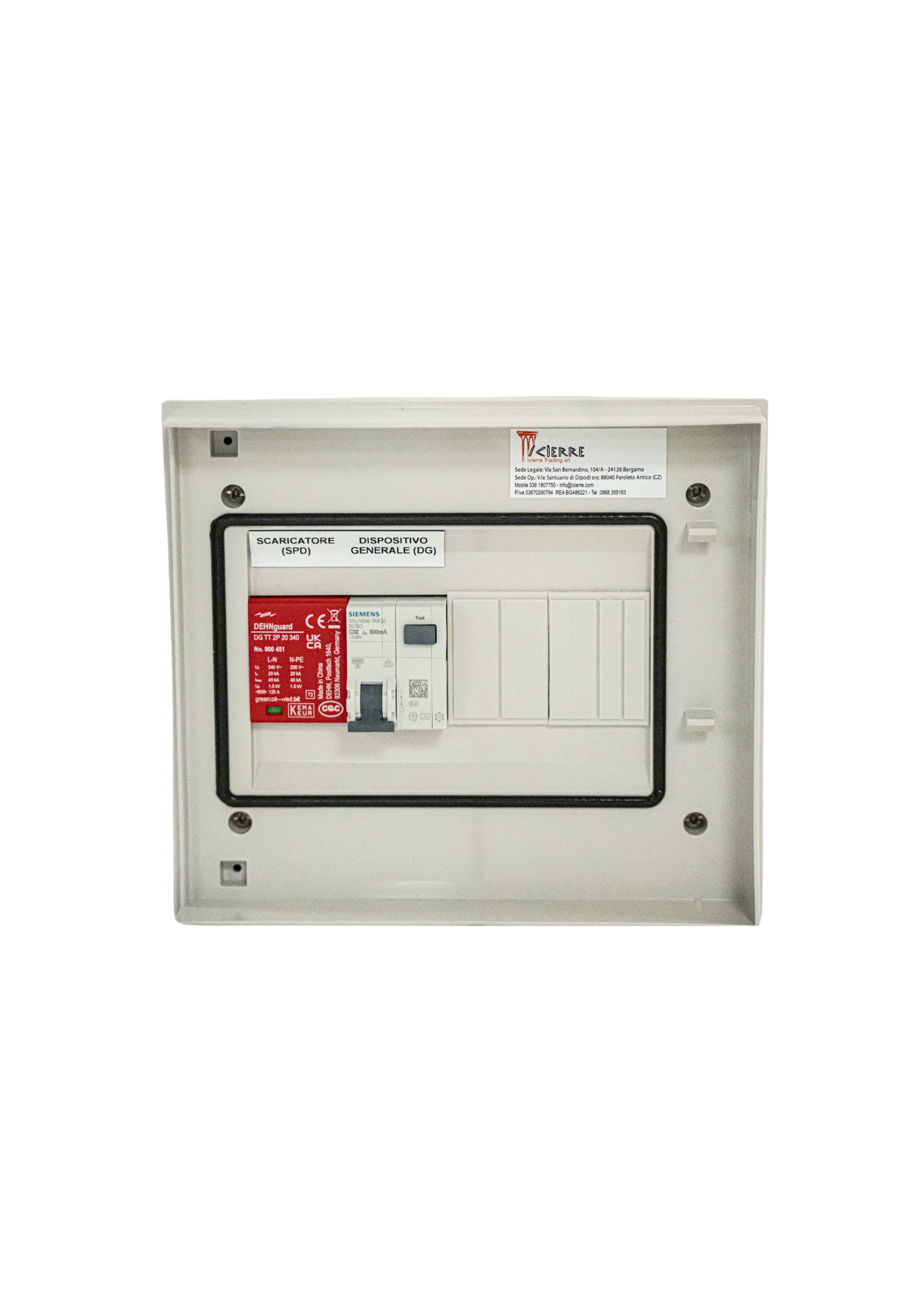 ICIERRE TRADING S.R. - IC2MM021 QAC MONO FASE QUADRO AC MONOFASE 3/5 KW