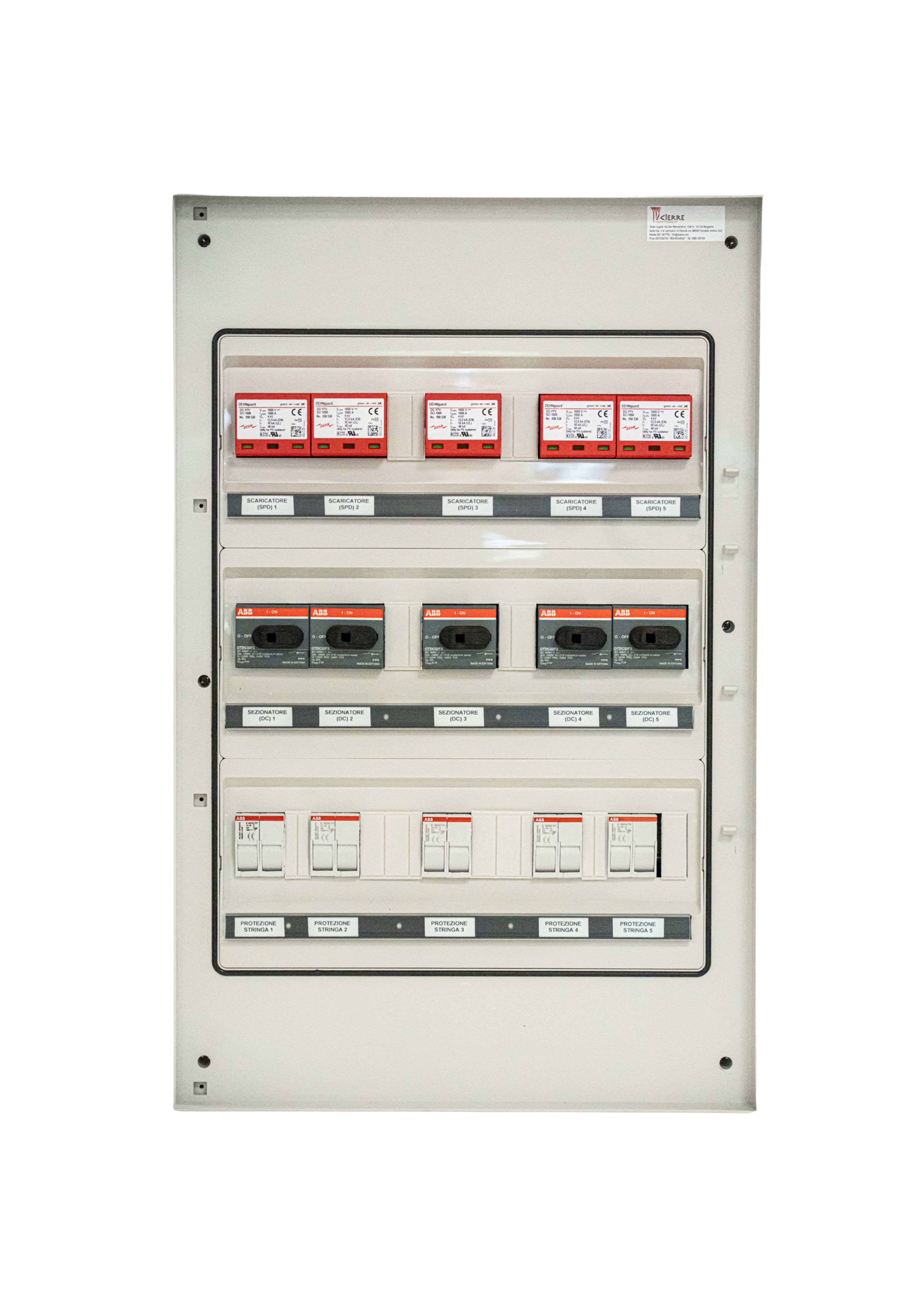 ICIERRE TRADING S.R. - IC2MM082 QDC 1000VQUADRO DI CAMPO 5 STRINGHE INDI