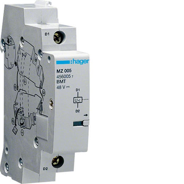 HAGER - HAGMZ205 BOB. MINIMA TENSIONE 48V CC 1M