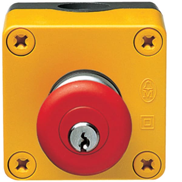 HAGER - HAGMZ531N PULSANTE ARRESTO EMERG. CHIAVE IP65