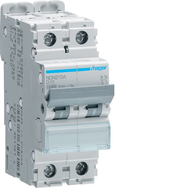 HAGER - HAGNDN210A INTERR. AUTOM. 2P 10A 10KA D 2M