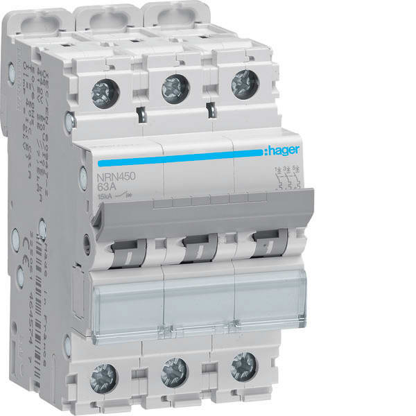 HAGER - HAGNRN450 INTERRUTTORE AUTOMATICO 4P 50A 15KA C 4