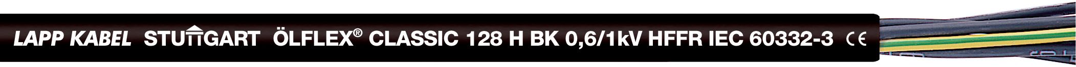 LAPP ITALIA SRL - LPP1123537 OLFLEX CLASSIC 128 H BK 0,6/1 KV 3G2,5