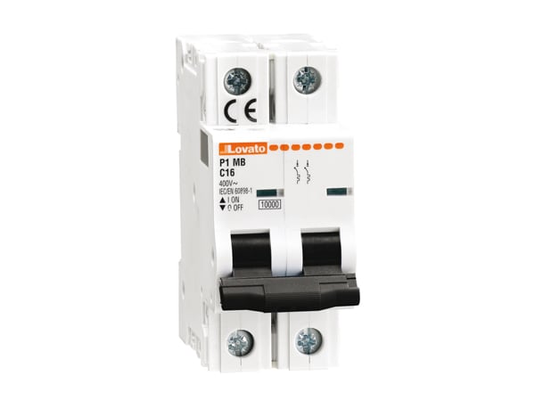 LOVATO - LOVP1MB2PD02 INTERRUTTORE MAGNETOTERMICO 2P D 2A 10KA