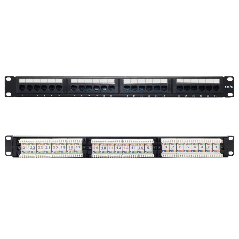 LINK4COM SRLS - LK4PTH19P24UTP6 Patch Panel 19 1U 24 porte Cat.6 UTP