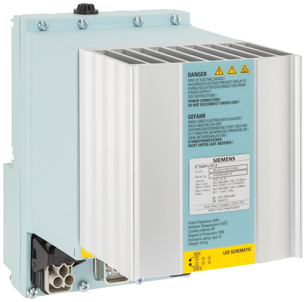 SIEMENS - SIE6SL35141KE135AE0 FREQUENCY CONV. SIMATIC ET 200PRO FC-