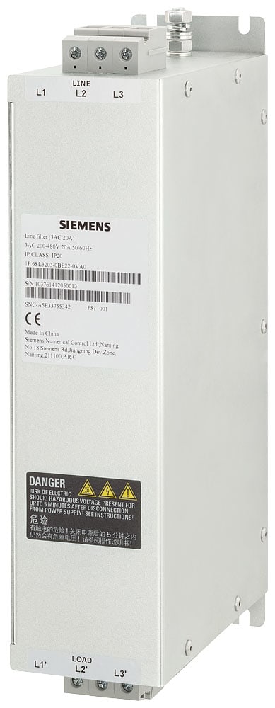 SIEMENS - SIE6SL32030BE212VA0 LINE FILTER 3AC 12A