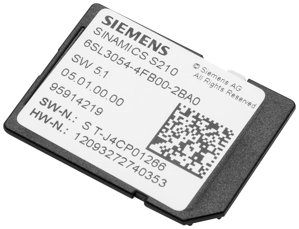 SIEMENS - SIE6SL30544FC302BA0 SINAMICS S210 SD-Card V5.2 SP3 HF11