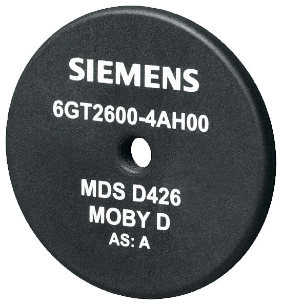 SIEMENS - SIE6GT26004AH00 Transponder MDS D426, disco, RF200/RF300 ISO/MOBY D, ISO 15693, 2000 byte FRAM