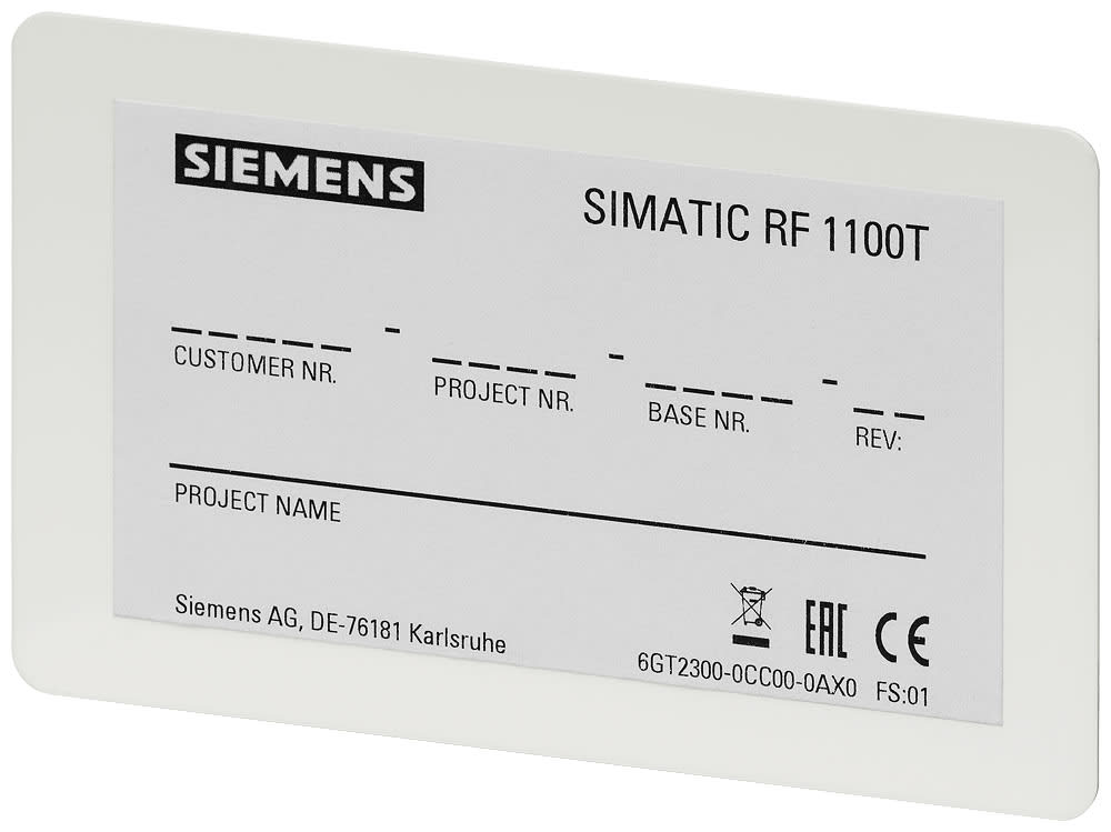 SIEMENS - SIE6GT23000CC000AX0 TRANSPONDER RF1100T FOR RF1000 CONFIG.