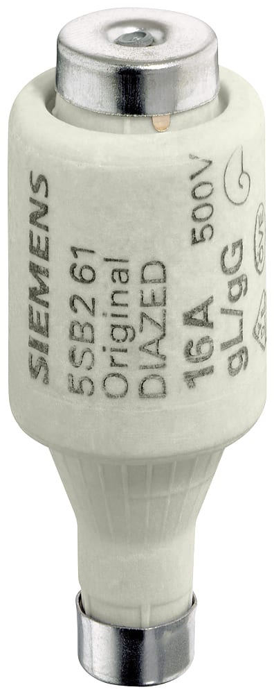 SIEMENS - SIE5SB2811 Cartuccia fusibile DIAZED grandezza costruttiva DII In=25A Un=AC 500V/DC 440V