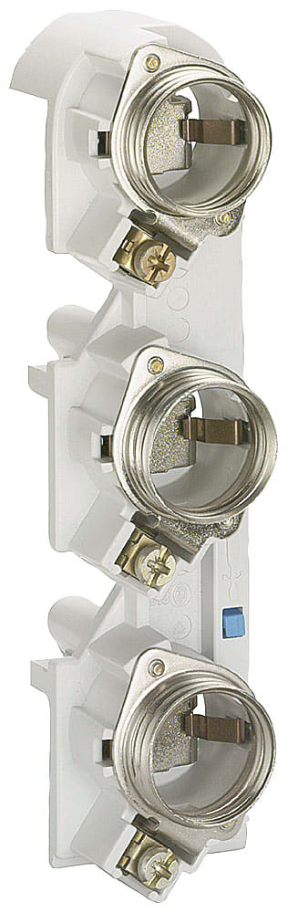 SIEMENS - SIE5SF6015 Base SR60 DIAZED DII a 3 poli AC DC 500 V per calibratore a vite per 5/10 mm
