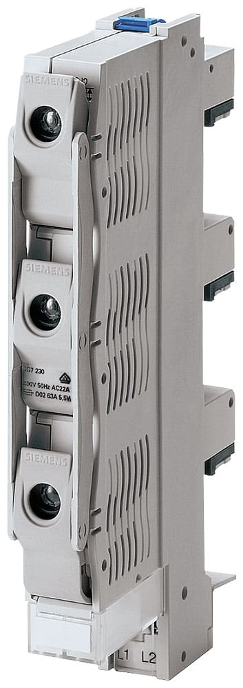 SIEMENS - SIE5SG7230 MINIZED, sezionatore sottocarico con fusibile, D02, a 3 poli, In: 63 A, Un AC: 400 V