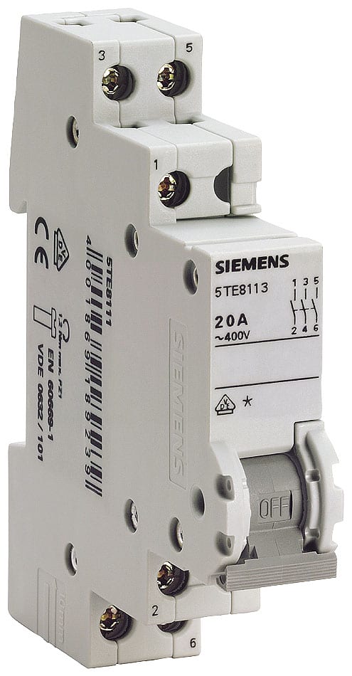 SIEMENS - SIE5TE8213 INT. COM. 32A 400VCA 3P 1UM, ACC.