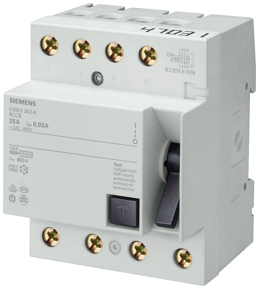 SIEMENS - SIE5SM34450 DIFF. 4P 125A 0,1A TIPO AC