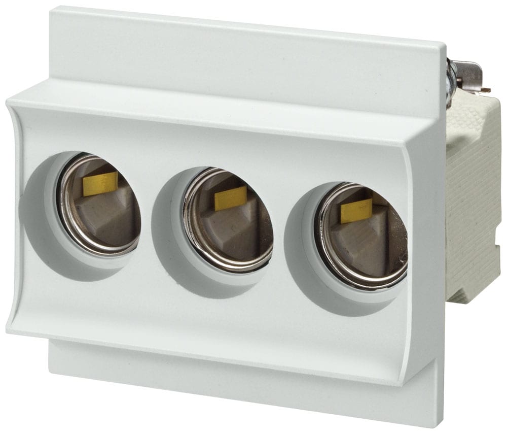 SIEMENS - SIE5SG5553 NEOZED, base portafusibili, D01, a 3 poli, 16 A, Un AC: 400 V, Un DC: 250 V