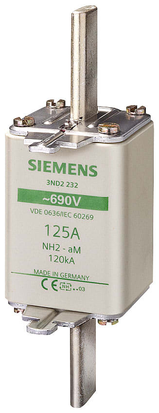 SIEMENS - SIE3ND2240 Cartuccia fusibile NH, NH2, In: 200 A, aM, Un AC: 690 V, segnalazione frontale
