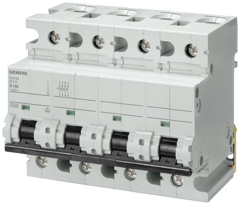 SIEMENS - SIE5SP44807 Interruttore magnetotermico 400 V 10 kA, a 4 poli, C, 80 A, P=70 mm