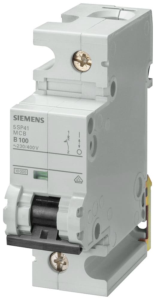 SIEMENS - SIE5SP41916 Interruttore magnetotermico 230/400 V 10 kA, a 1 polo, B, 100 A, P=70 mm