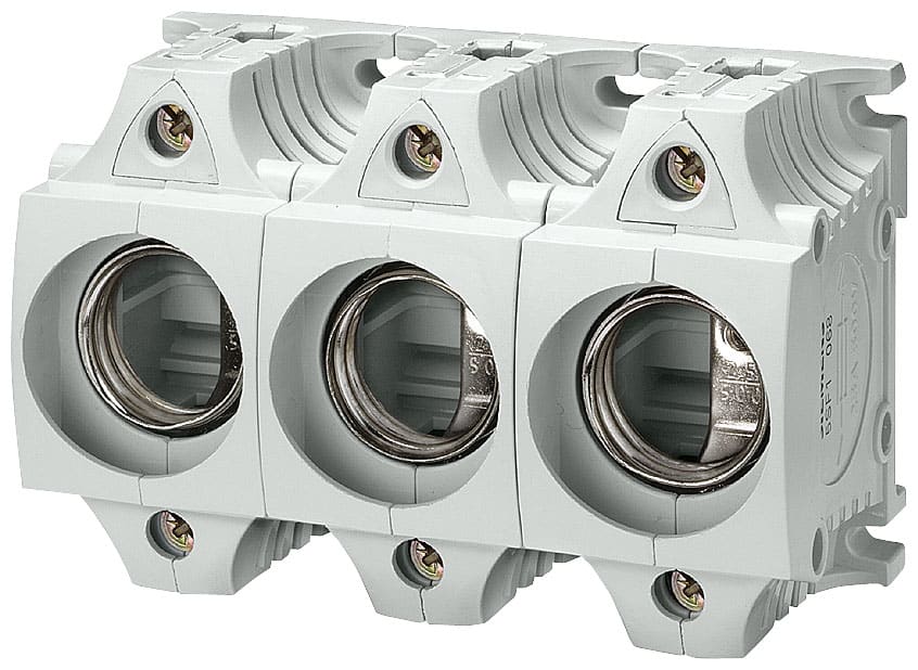 SIEMENS - SIE5SF5268 Base DIAZED grandezza III in materiale isolante, a 3 poli, protezione contro i contatti accidentali