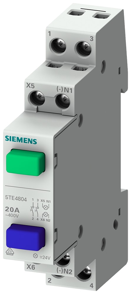 SIEMENS - SIE5TE4808 PULS.BLU 1NA/1NC 20A 230VCA NO ARR.1UM