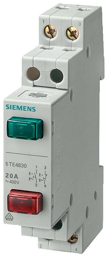 SIEMENS - SIE5TE4830 PULS.2 TASTI 1NA+1NC 20A 400VCA 1UM