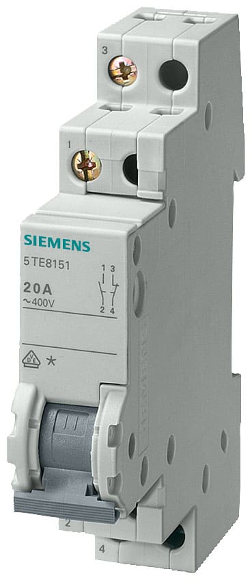 SIEMENS - SIE5TE8153 INT. COM. 20A 400VCA 3NA+1NC 1UM,NO ACC