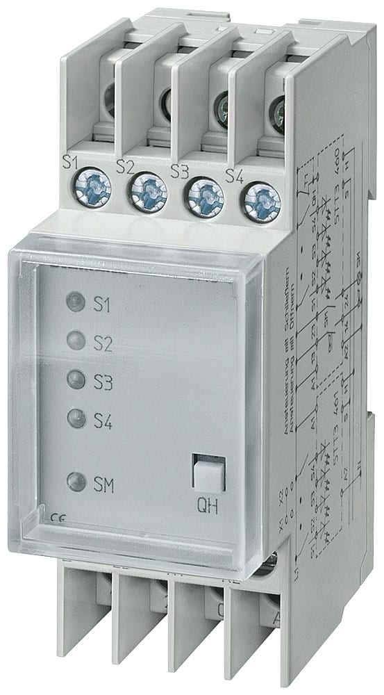SIEMENS - SIE5TT3460 Relè di segnalazione guasto T5570, AC 230 V 5 A con reset, con calotta trasparente