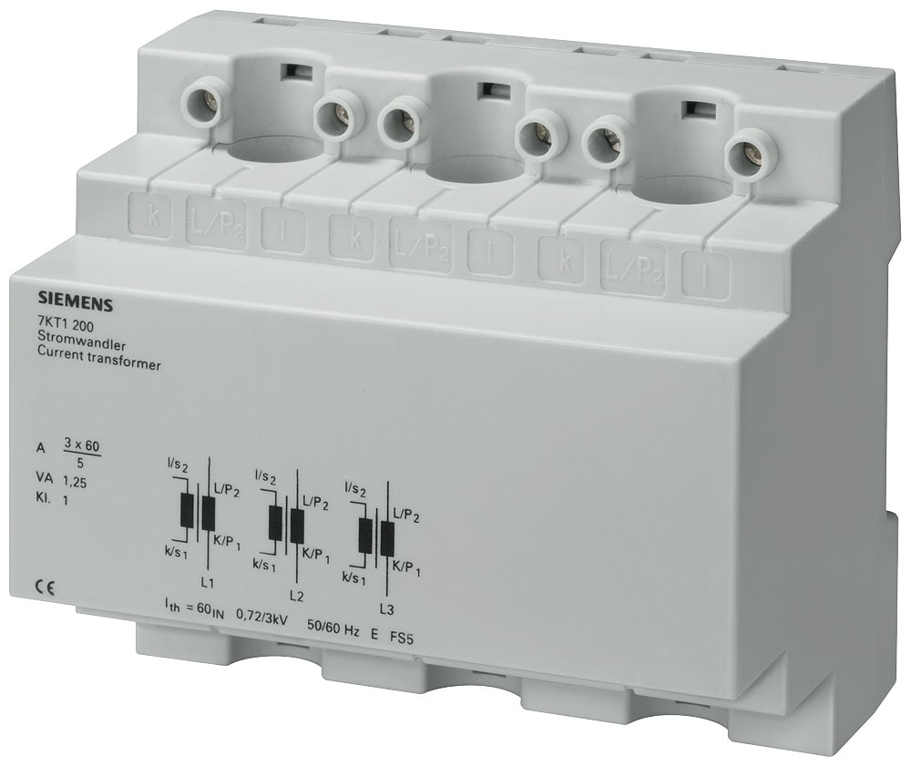 SIEMENS - SIE7KT1200 TRASFORM. DI CORRENTE 3X60/5A 6UM