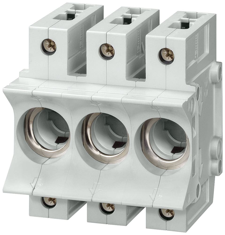 SIEMENS - SIE5SG5701 NEOZED, base portafusibili, D02, a 3 poli, 63 A, Un AC: 400 V, Un DC: 250 V