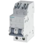 SIEMENS - SIE5SJ62106KS Interruttore magnetotermico 400 V 6 kA, a 2 poli, B, 10 A, P=70 mm con, senza viti,