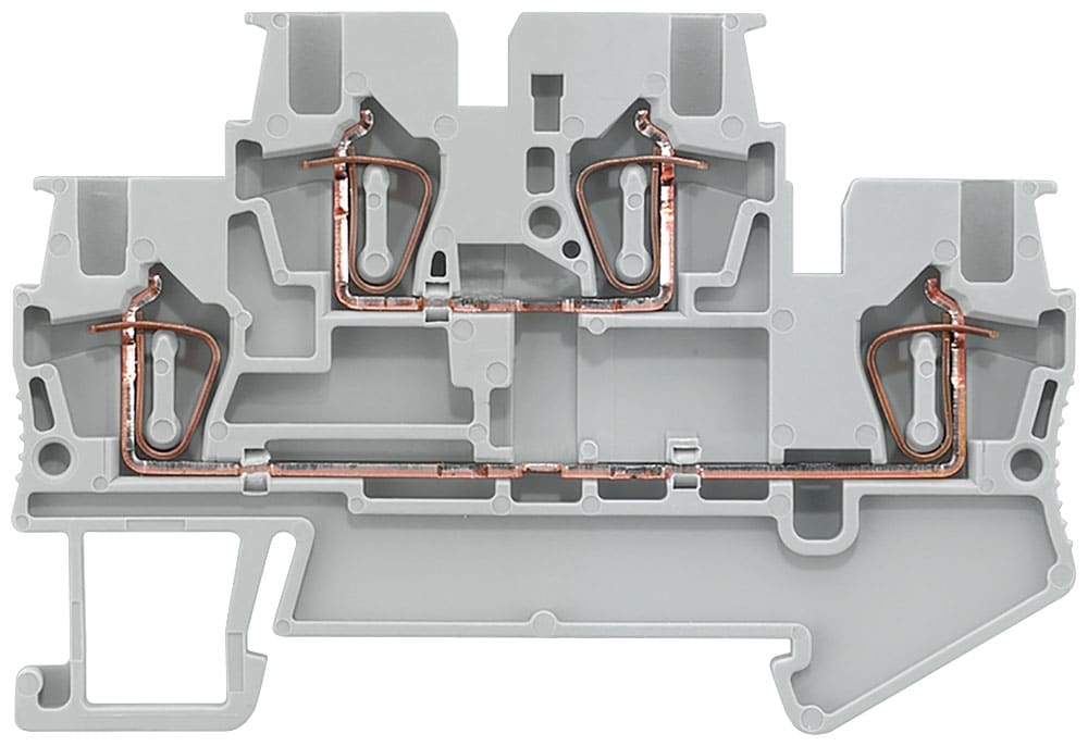 SIEMENS - SIE8WH20200AE00 Morsetto a due piani con collegamento a molla, sezione: 0,14 ... 1,5 mm², larghezza: 4,2 mm
