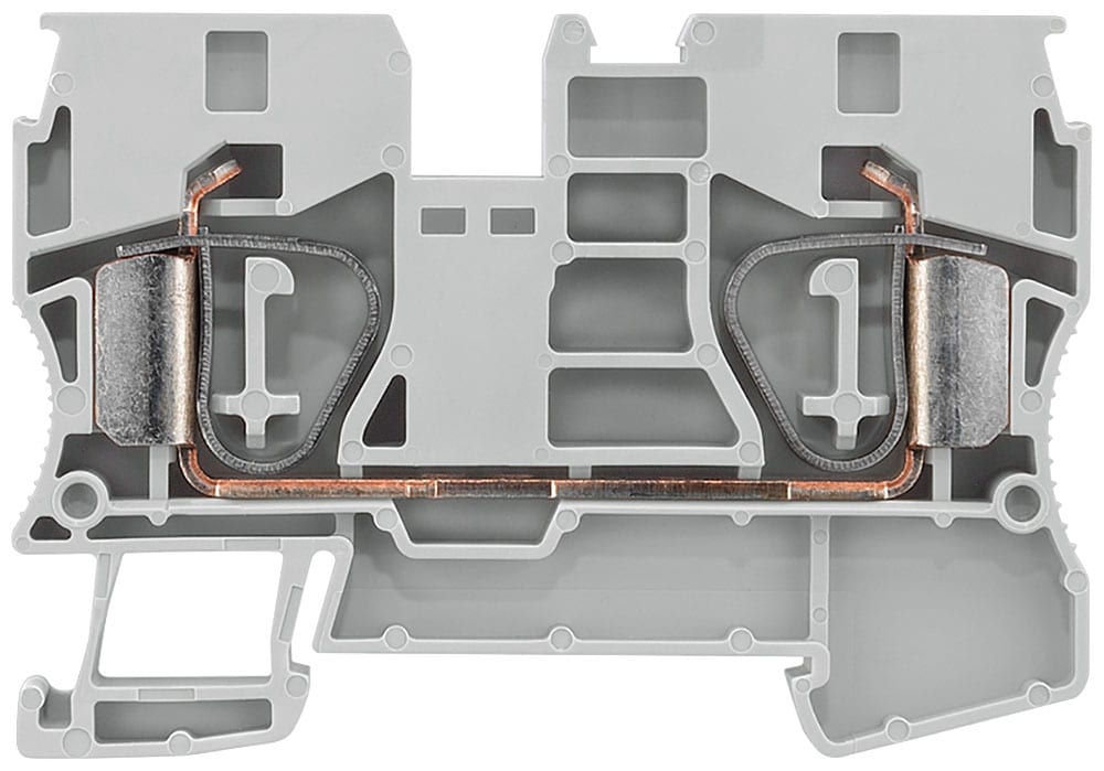 SIEMENS - SIE8WH20000AJ00 Morsetto passante con collegamento a molla, sezione: 1,5 ... 10 mm², larghezza: 10 mm
