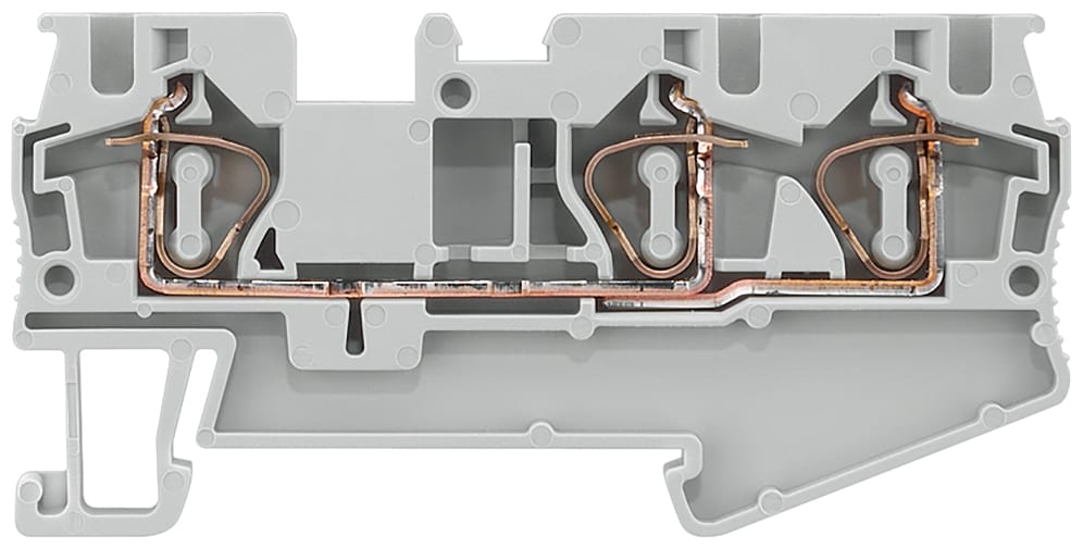 SIEMENS - SIE8WH20030AG00 Morsetto passante con collegamento a molla, 3 punti di collegamento