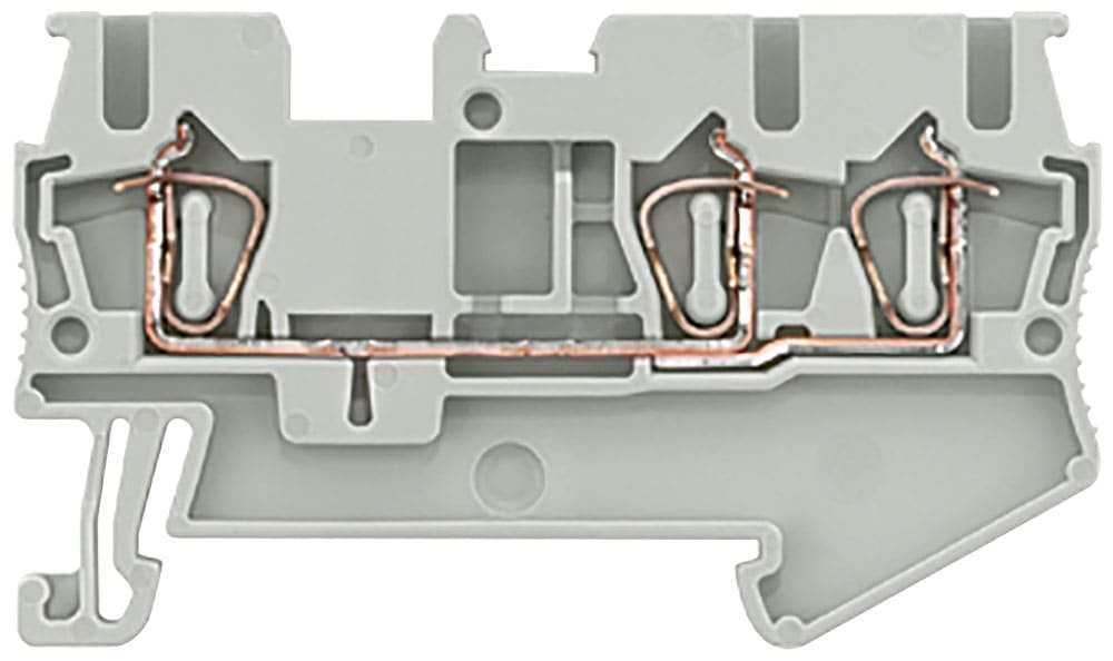 SIEMENS - SIE8WH20030AF00 Morsetto passante con collegamento a molla, 3 punti di collegamento