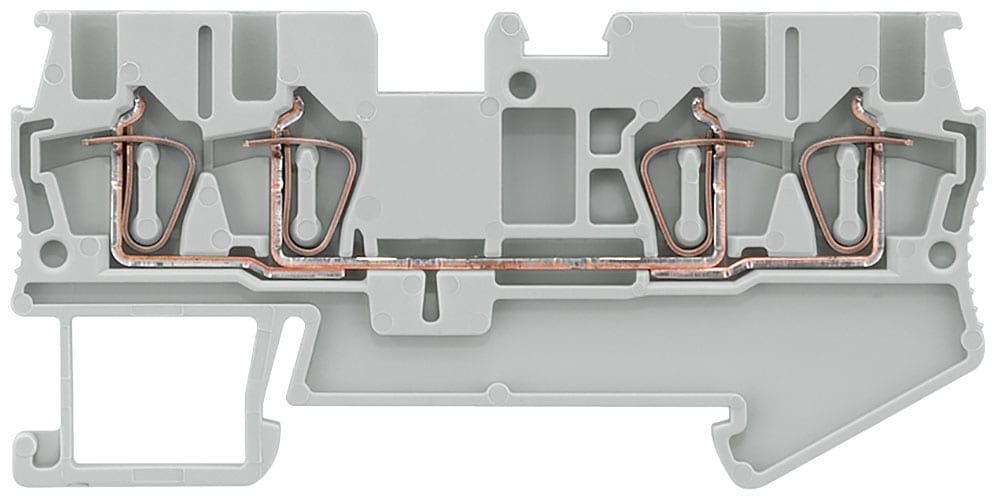 SIEMENS - SIE8WH20040AE00 Morsetto passante con collegamento a molla, 4 punti di collegamento