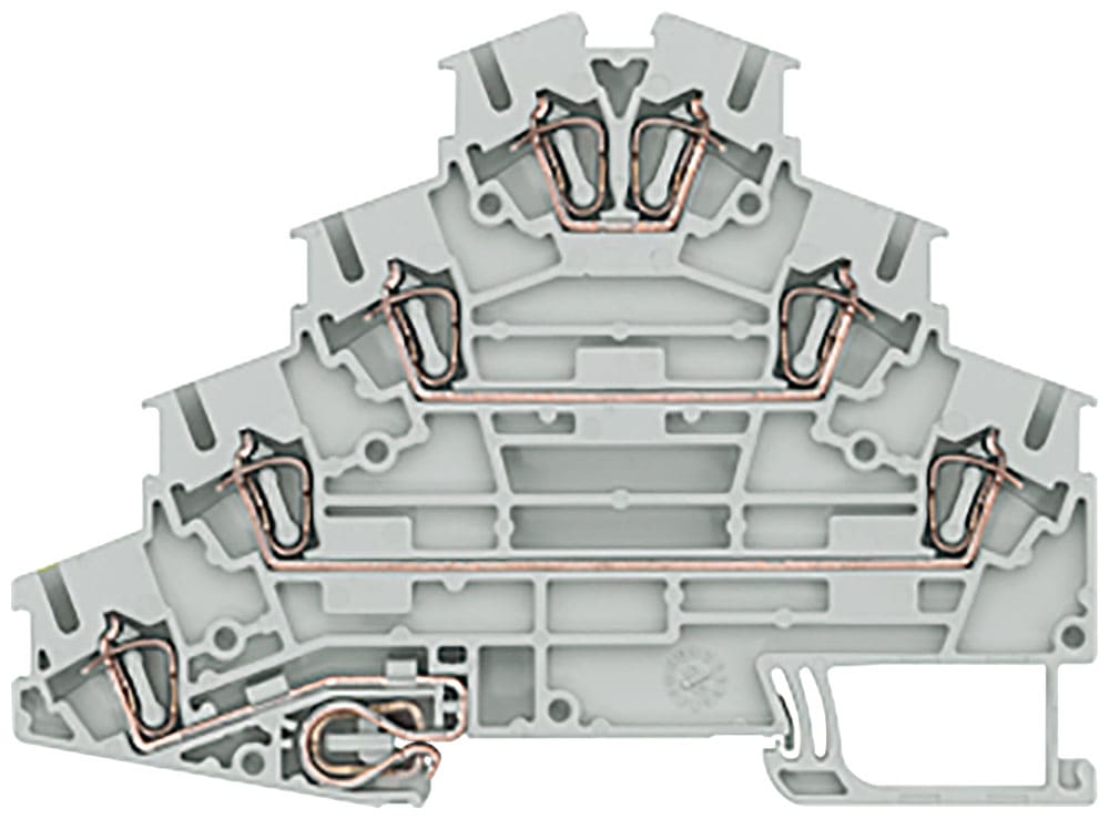 SIEMENS - SIE8WH20404LF00 Morsetto a quattro piani per motore, con collegamento a molla, sezione: 0,08 ... 2,5 mm²