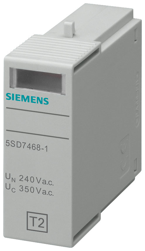 SIEMENS - SIE5SD74681 Cartuccia estraibile tipo 2 L-N classe di requisiti C, UC 350 V a 1 polo