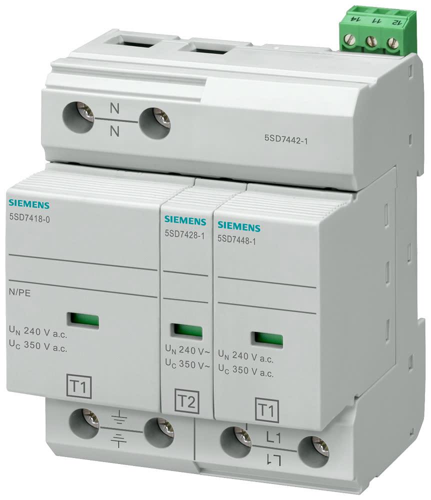 SIEMENS - SIE5SD74421 SCARICAT.COMB. T1+2, 2P TT,TN-S 100K