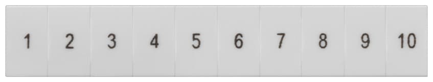 SIEMENS - SIE8WH81203AB15 Targhetta di siglatura, frontale, con 11-20, verticale, larghezza del morsetto: 6,2 mm