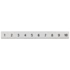SIEMENS - SIE8WH81213AB35 Targhetta di siglatura, piatta, con 31-40, verticale, larghezza del morsetto: 6,2 mm, A: 6,4 mm