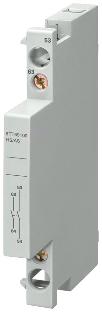 SIEMENS - SIE5TT59101 Blocchetto di contatti ausiliari con 1 contatto NO e 1 contatto NC, per AC 230 V/400 V per 5TT58