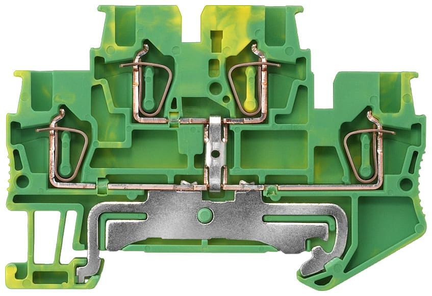 SIEMENS - SIE8WH20200CE07 Morsetto a due piani per conduttore di protezione con collegamento a molla, sezione: 0,14 ... 1,5 mm²