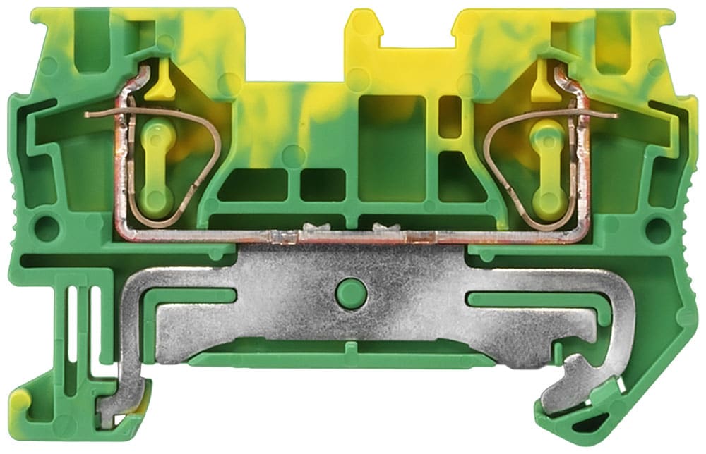 SIEMENS - SIE8WH20000CG07 Morsetti per conduttore di protezione con collegamento a molla, sezione: 0,5 ... 4 mm², larghezza: 6,2 mm