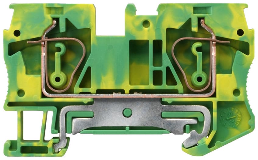 SIEMENS - SIE8WH20000CH07 Morsetto per conduttore di protezione con collegamento a molla, sezione: 0,5 ... 6 mm², larghezza: 8,2 mm