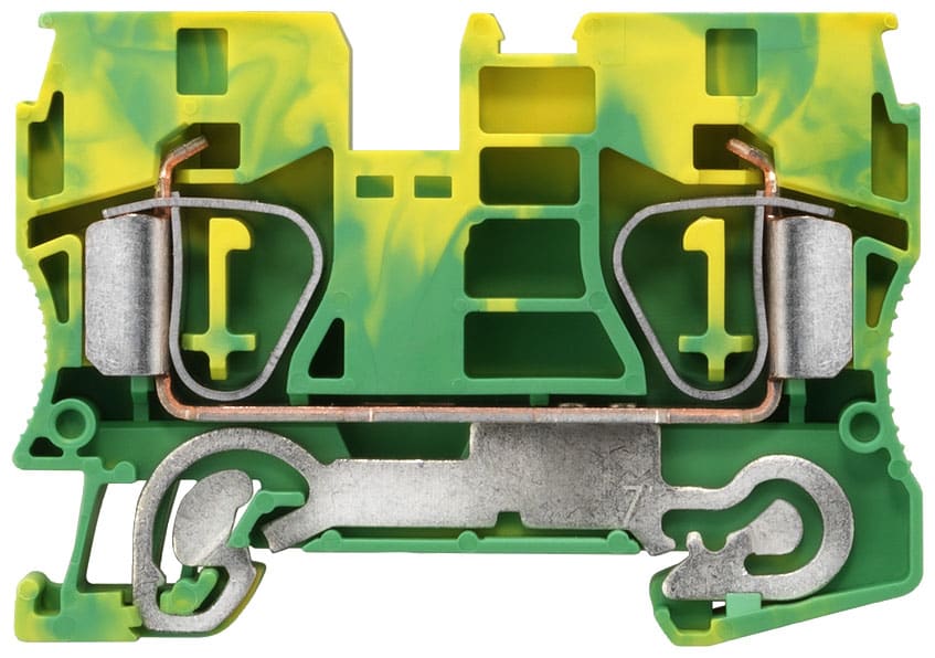 SIEMENS - SIE8WH20000CJ07 Morsetto per conduttore di protezione con collegamento a molla, sezione: 1,5 ... 10 mm², larghezza: 10 mm