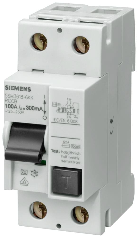 SIEMENS - SIE5SM33186KK DIFF. 2P 100A 30MA TIPO A 2UM