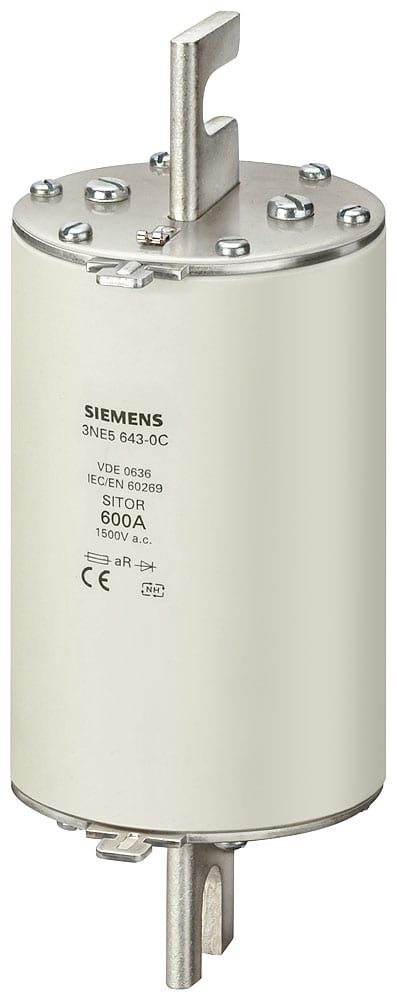 SIEMENS - SIE3NE56430C FUS.SITOR AR 600A/1500V GR3 M10 170MM CH