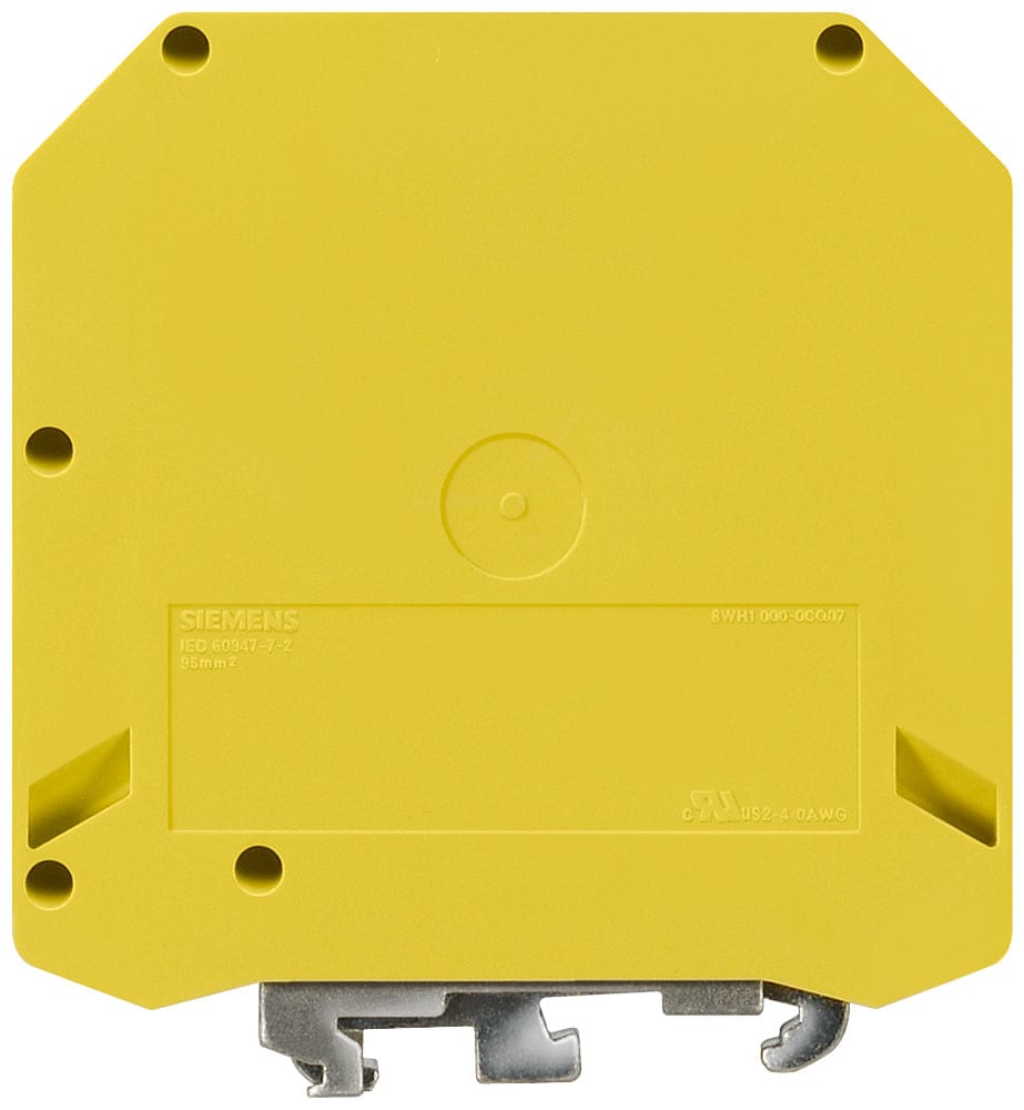 SIEMENS - SIE8WH10000CQ07 Morsetto per conduttore di protezione con collegamento a vite, sezione: 35 ... 95 mm², AWG: 2-4/0,