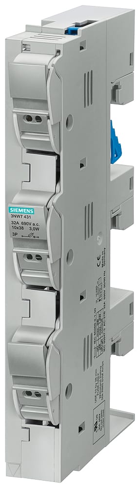 SIEMENS - SIE3NW74310HG SENTRON, portafusibili, CLASS CC, a 3 poli, In: 30 A, Un AC: 600 V
